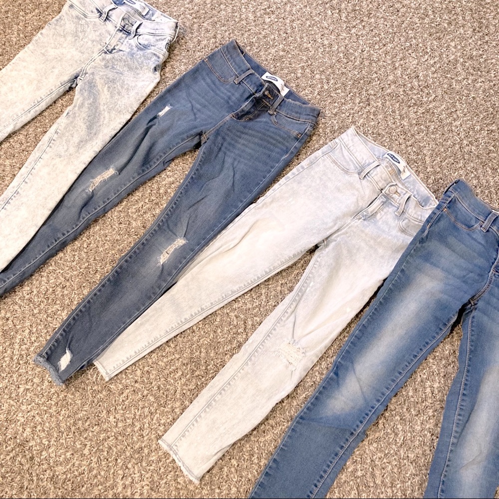 LOT OF 4 • Old Navy Ballerina Jeans • Girls Sz 10